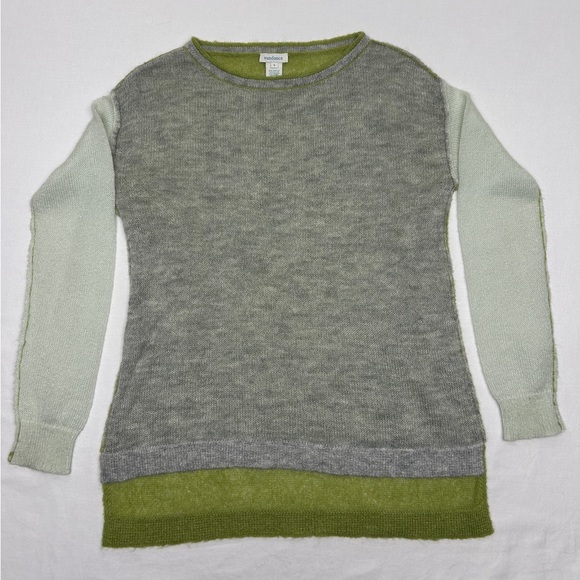 Sundance Lime Green and Gray Knit Sweater - Picture 1 of 12